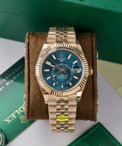 Đồng hồ Sky-Dweller 336935 mặt xanh lam Rep 11 cao cấp 42mm (2)