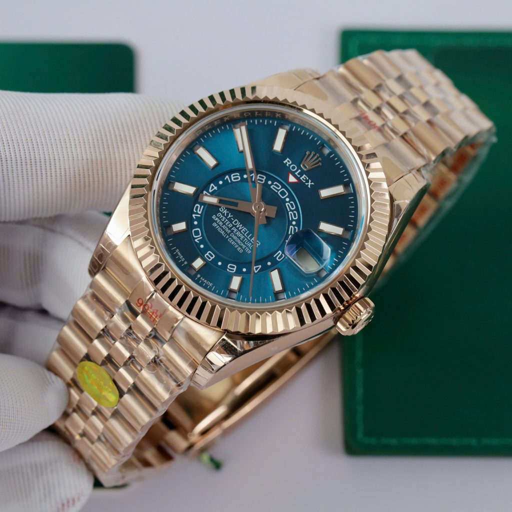 Đồng hồ Sky-Dweller 336935 mặt xanh lam Rep 11 cao cấp 42mm (2)