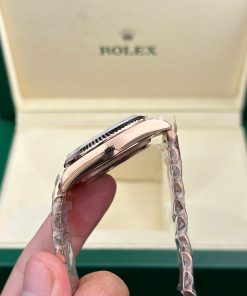 Đồng Hồ Rolex Day-Date 128235 Rep 11 mặt chocolate trọng lượng 158gram nhà máy QF 36mm (2)