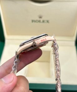 Đồng Hồ Rolex Day-Date 128235 Rep 11 mặt chocolate trọng lượng 158gram nhà máy QF 36mm (2)