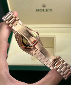 Đồng Hồ Rolex Day-Date 128235 Rep 11 mặt chocolate trọng lượng 158gram nhà máy QF 36mm (2)