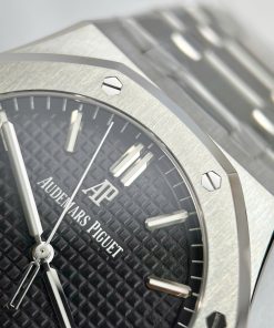 Đồng hồ Audemars Piguet Royal Oak 15500 Replica 11 mặt đen nhà máy APS 41mm (2)