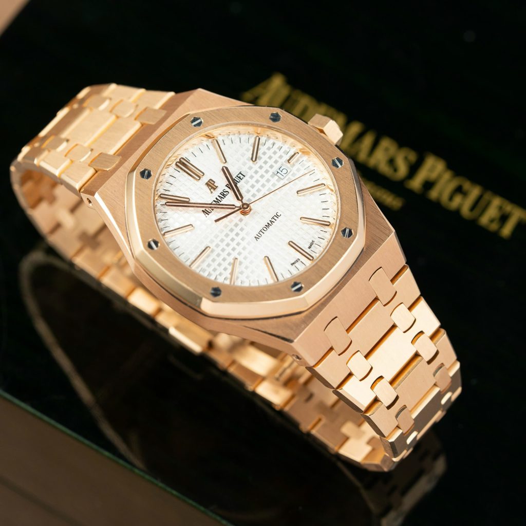 Đồng hồ Audemars Piguet Royal Oak Selfwinding 15400OR Rep 11 mặt trắng 41mm (1)