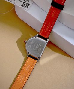 Đồng hồ Cartier Cloche De Cartier Nữ Dây Da Đen Dáng Chữ D Fake 11 29mm