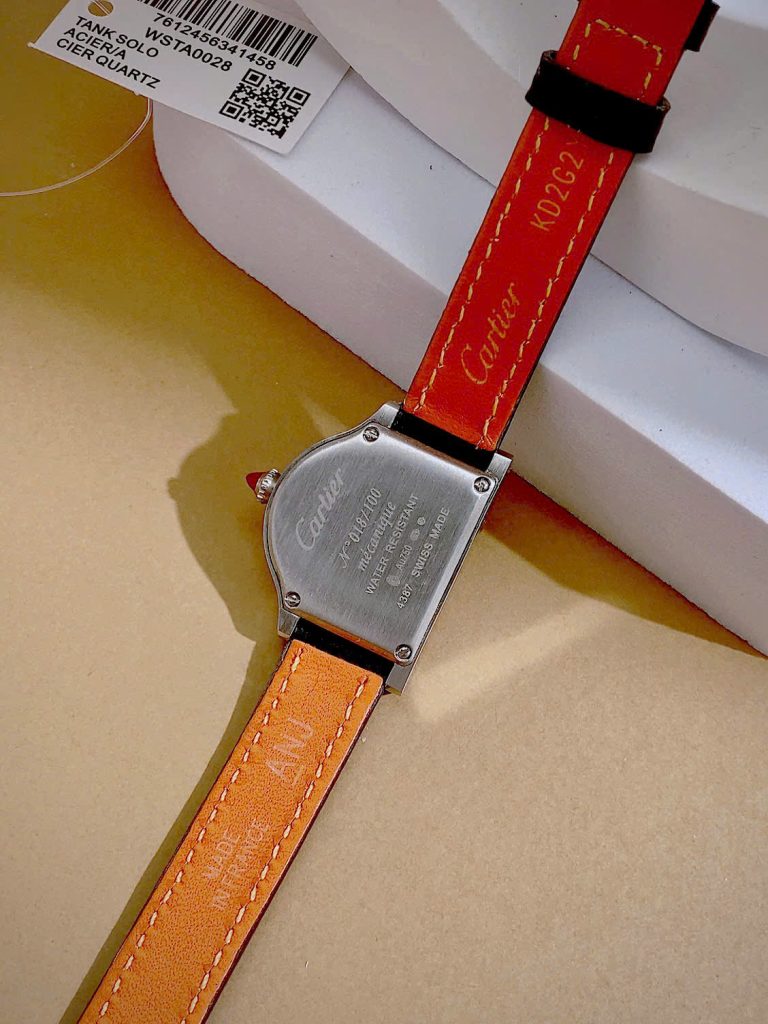 Đồng hồ Cartier Cloche De Cartier Nữ Dây Da Đen Dáng Chữ D Fake 11 29mm 