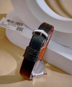Đồng hồ Cartier Cloche De Cartier Nữ Dây Da Đen Dáng Chữ D Fake 11 29mm