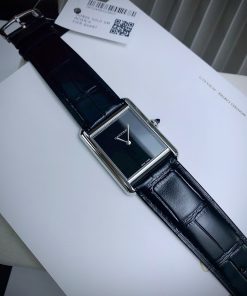 Đồng hồ Cartier Tank Louis dây da mặt chữ Nhật Fake Cao Cấp 24X32mm