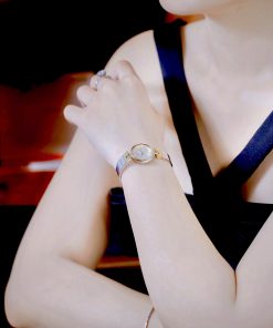 Đồng hồ Dior Nữ Máy Quarzt Nhật Cọc Số La Mã Kim Loại Demi Like Auth 22mm (1)