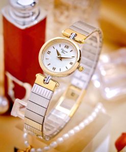 Đồng hồ Dior Nữ Máy Quarzt Nhật Cọc Số La Mã Kim Loại Demi Like Auth 22mm (1)