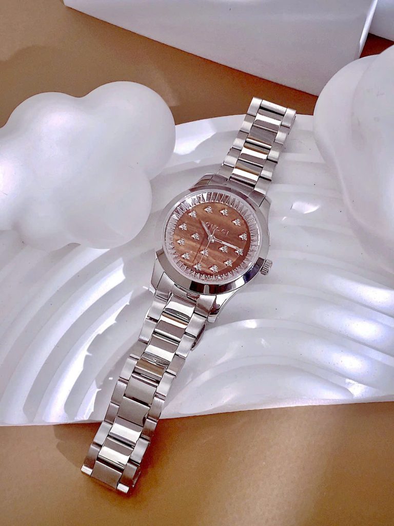 Đồng hồ Gucci Ladies G-Timeless nữ hoạ tiết con ong YA1264177 Like Auth 32mm