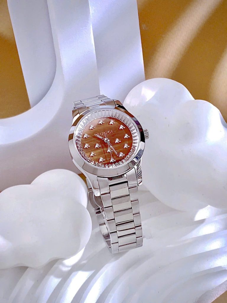 Đồng hồ Gucci Ladies G-Timeless nữ hoạ tiết con ong YA1264177 Like Auth 32mm