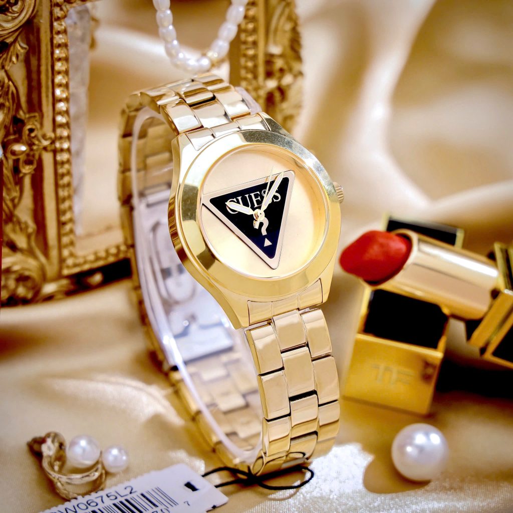 Đồng hồ Guess Iconic Silver Nữ Dây Kim Loại Đủ 3 Màu Like Auth 39mm