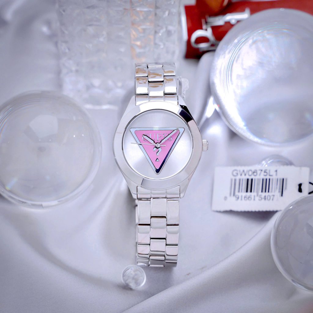 Đồng hồ Guess Iconic Silver Nữ Dây Kim Loại Đủ 3 Màu Like Auth 39mm