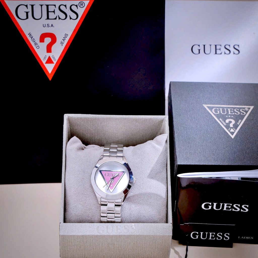 Đồng hồ Guess Iconic Silver Nữ Dây Kim Loại Đủ 3 Màu Like Auth 39mm