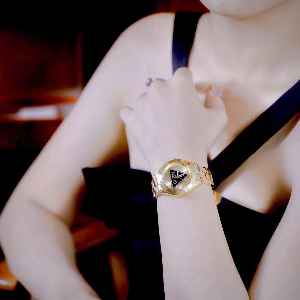 Đồng hồ Guess Iconic Silver Nữ Dây Kim Loại Đủ 3 Màu Like Auth 39mm