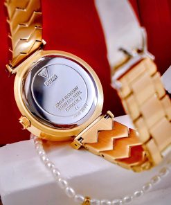 Đồng hồ Guess Rumour nữ dây kim loại cọc số đính đá Like Auth 34mm