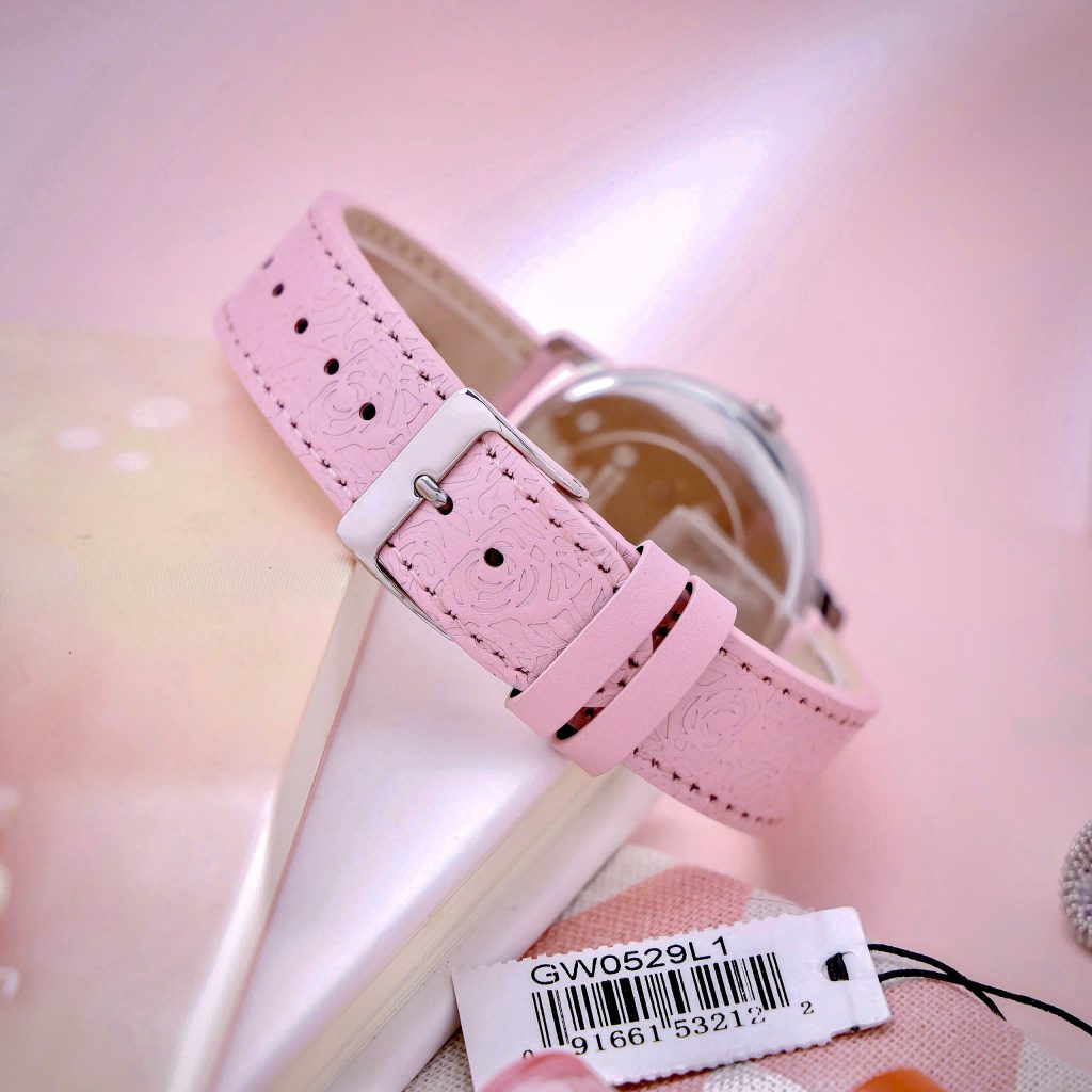 Đồng hồ Guess nữ GW0529L1 mặt số họa tiết hoa hồng Like Auth 39mm (1)