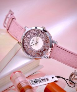 Đồng hồ Guess nữ GW0529L1 mặt số họa tiết hoa hồng Like Auth 39mm (1)