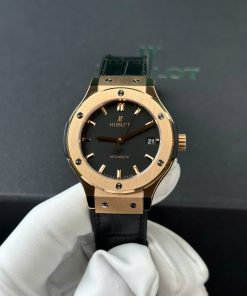 Đồng hồ Hublot Classic Fusion King Gold Replica 11 mặt đen nhà máy JJF 38mm (2)