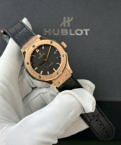 Đồng hồ Hublot Classic Fusion King Gold Replica 11 mặt đen nhà máy JJF 38mm (2)