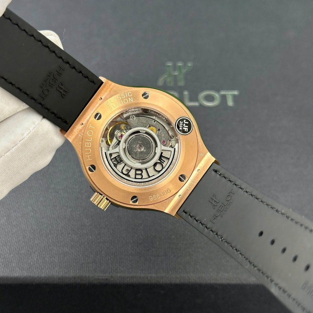 Đồng hồ Hublot Classic Fusion King Gold Replica 11 mặt xám nhà máy JJF 38mm (2)