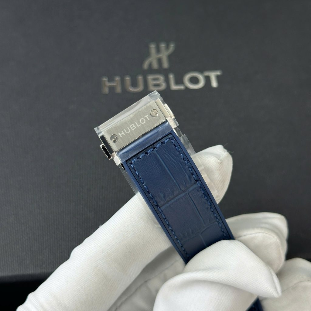 Đồng hồ Hublot Classic Fusion Titanium Rep 1 1 mặt xanh blue nhà máy JJF 38mm (2)