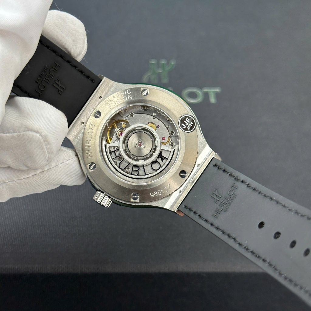 Đồng hồ Hublot Classic Fusion Titanium Rep 11 cao cấp mặt trắng nhà máy JJF 38mm (2)