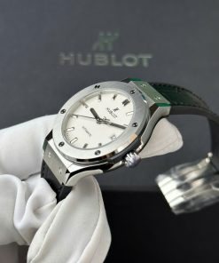 Đồng hồ Hublot Classic Fusion Titanium Rep 11 cao cấp mặt trắng nhà máy JJF 38mm (2)