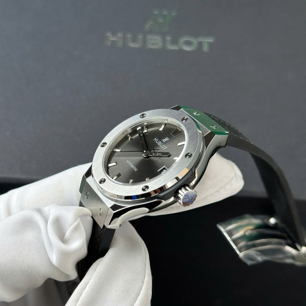 Đồng hồ Hublot Classic Fusion Titanium Replica 11 mặt xám nhà máy JJF 38mm (2)