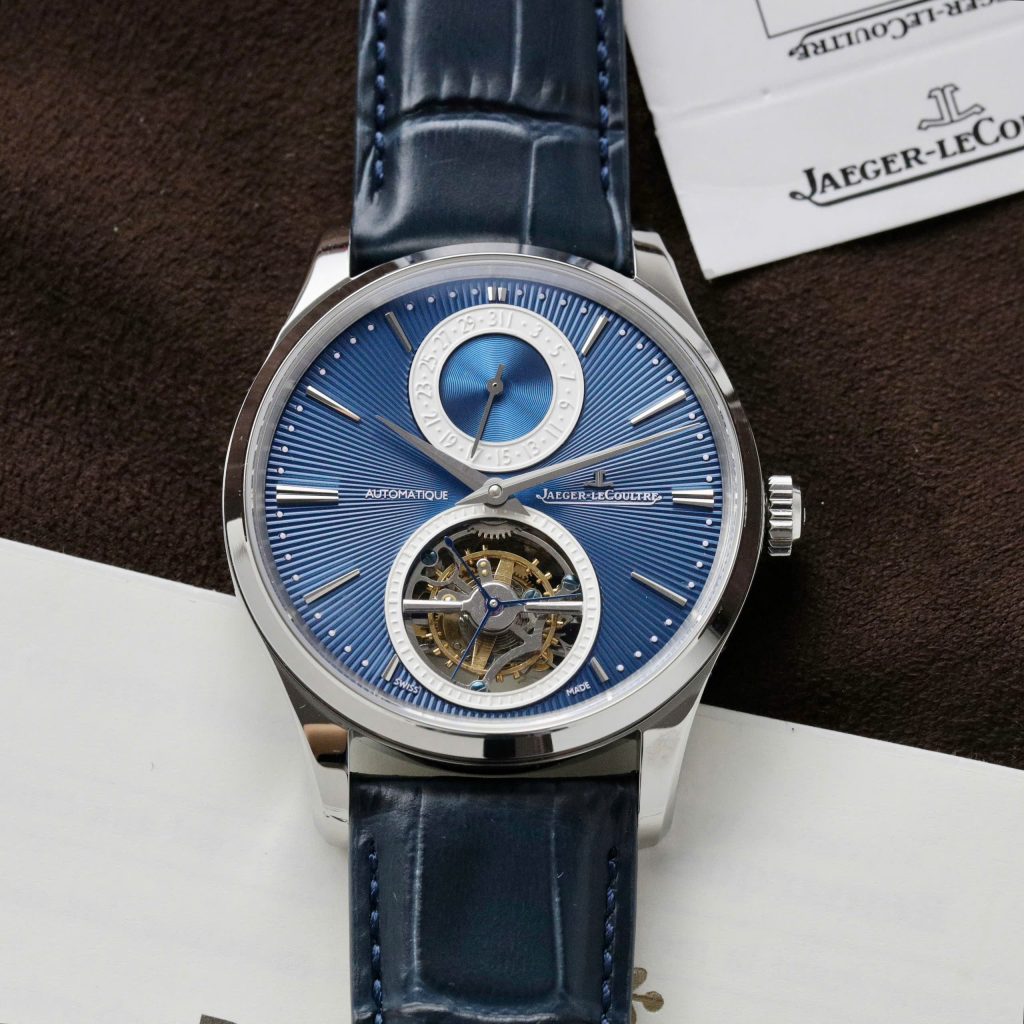 Đồng hồ Jaeger Lecoultre Master Ultra Thin Tourbillon Rep 11 màu xanh nhà máy APS 40mm (2)