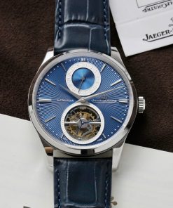 Đồng hồ Jaeger Lecoultre Master Ultra Thin Tourbillon Rep 11 màu xanh nhà máy APS 40mm (2)