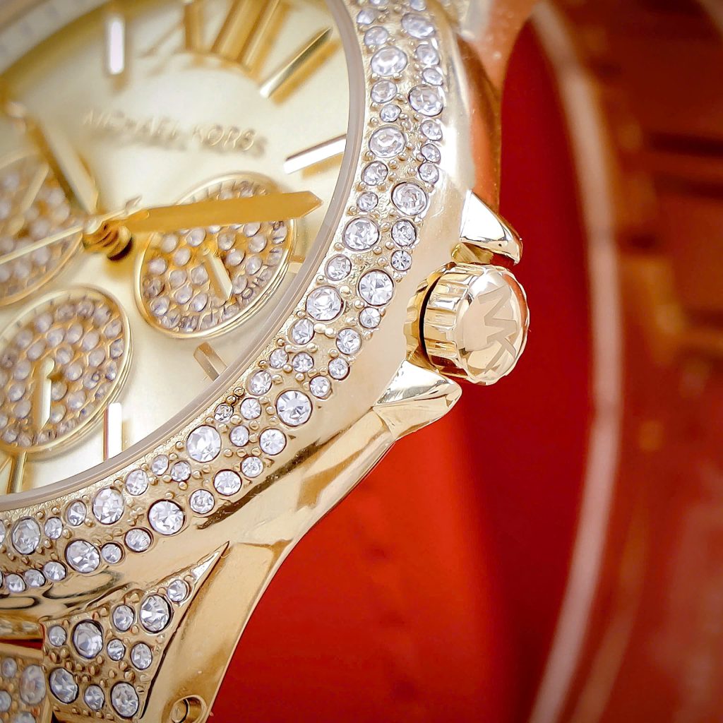 Đồng hồ Michael Kors Camille nữ đính đá đủ 3 màu Fake 11 40mm