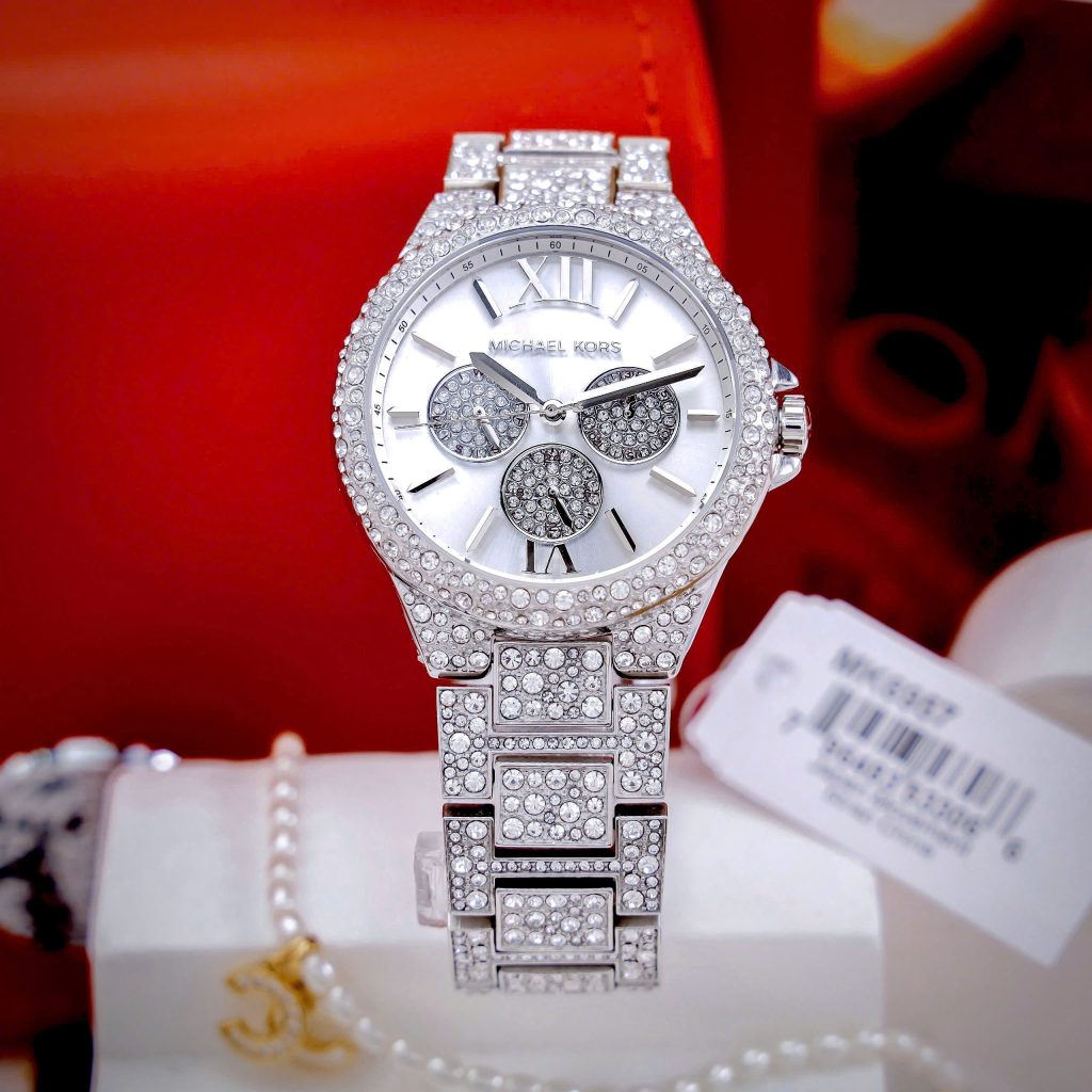 Đồng hồ Michael Kors Camille nữ đính đá đủ 3 màu Fake 11 40mm