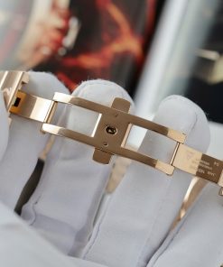 Đồng hồ Omega De Ville Hour Vision Co-Axial Rep 11 màu nâu dây kim loại 41mm (2)