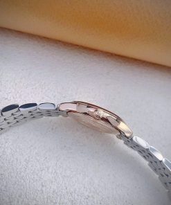 Đồng hồ Omega De Ville nữ demi dây kim loại máy Nhật Fake cao cấp 27.5mm