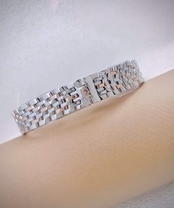 Đồng hồ Omega De Ville nữ demi dây kim loại máy Nhật Fake cao cấp 27.5mm