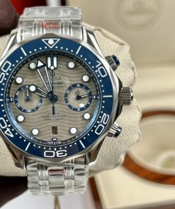 Đồng hồ Omega Seamaster Diver 300M Chronograph Rep 11 cao cấp mặt xám nhà máy N1 44mm (2)