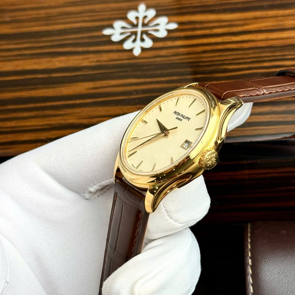 Đồng hồ Patek Philippe Calatrava 5227J Fake 11 Cao Cấp màu vàng nhà máy GR 39mm (2)