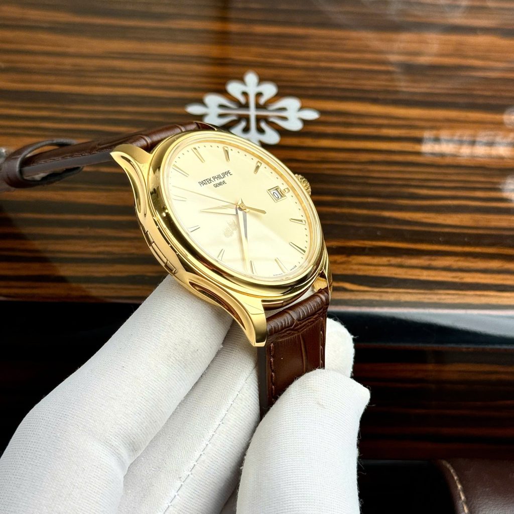 Đồng hồ Patek Philippe Calatrava 5227J Fake 11 Cao Cấp màu vàng nhà máy GR 39mm (2)
