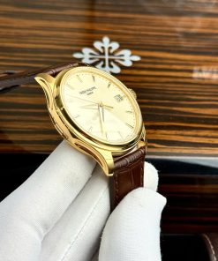 Đồng hồ Patek Philippe Calatrava 5227J Fake 11 Cao Cấp màu vàng nhà máy GR 39mm (2)