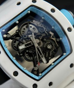Đồng hồ Richard Mille RM055 Bubba Watson Rep 11 cao cấp vỏ gốm trắng BBR factory 45mm (2)