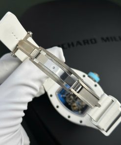 Đồng hồ Richard Mille RM055 Bubba Watson Rep 11 cao cấp vỏ gốm trắng BBR factory 45mm (2)