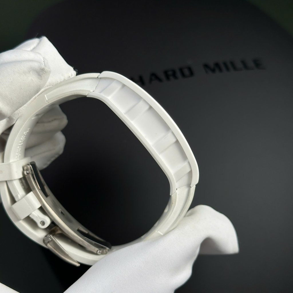 Đồng hồ Richard Mille RM055 Bubba Watson Rep 11 cao cấp vỏ gốm trắng BBR factory 45mm (2)
