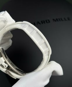 Đồng hồ Richard Mille RM055 Bubba Watson Rep 11 cao cấp vỏ gốm trắng BBR factory 45mm (2)