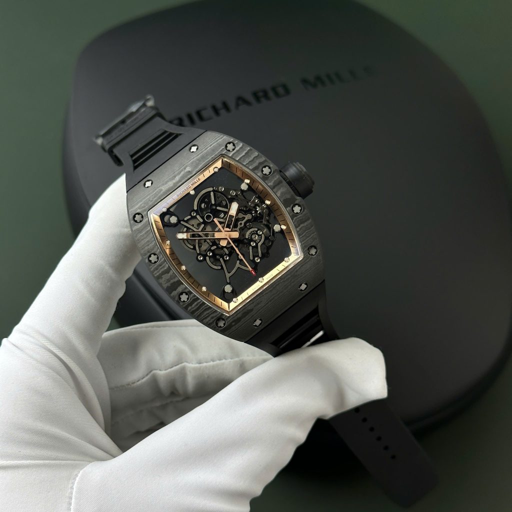 Đồng hồ Richard Mille RM055 Bubba Watson vỏ carbon siêu nhẹ nhà máy RM 42.7x49 (2)