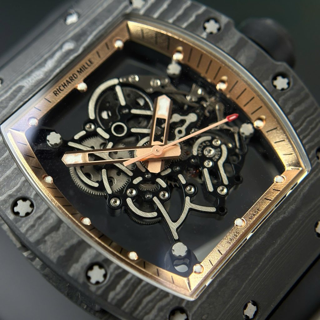 Đồng hồ Richard Mille RM055 Bubba Watson vỏ carbon siêu nhẹ nhà máy RM 42.7x49 (2)