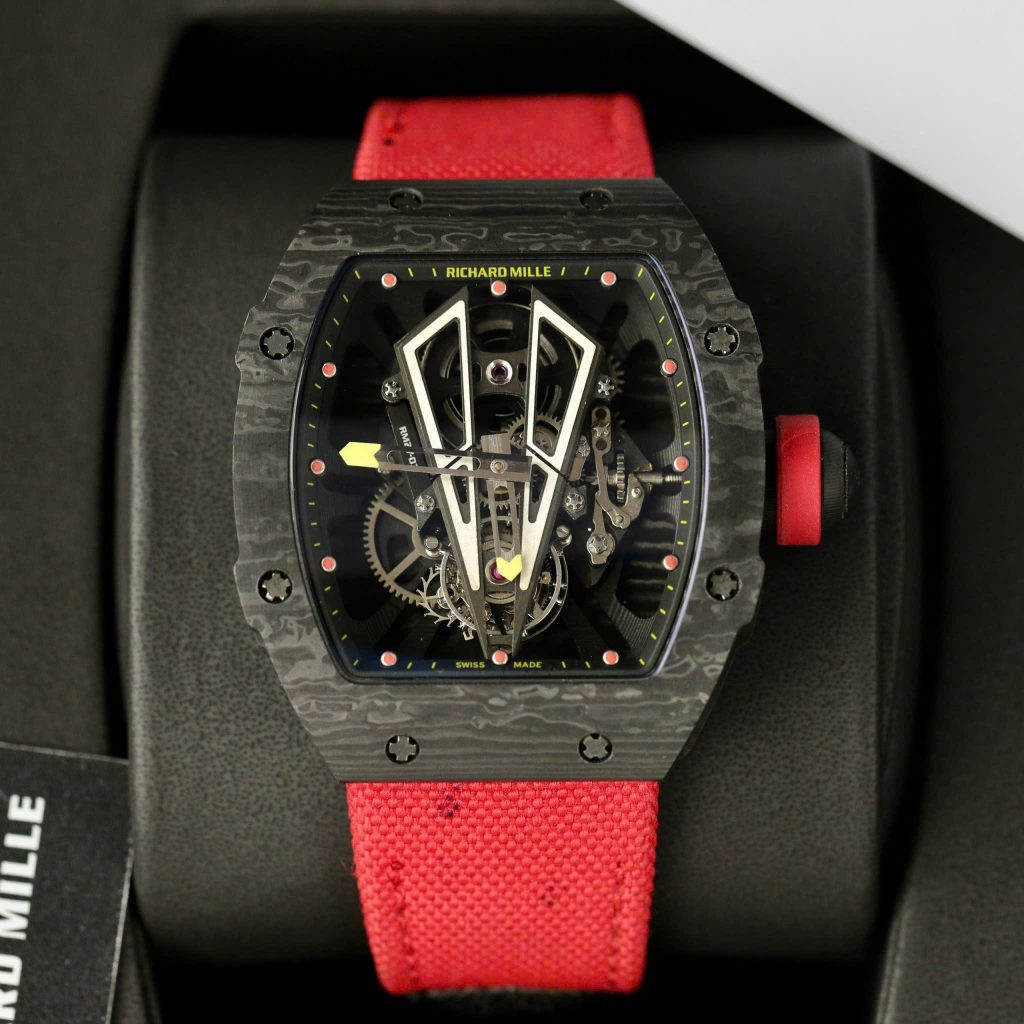 Đồng hồ Richard Mille RM27-03 Tourbilon Rep 11 cao cấp vỏ carbon 44mm (2)