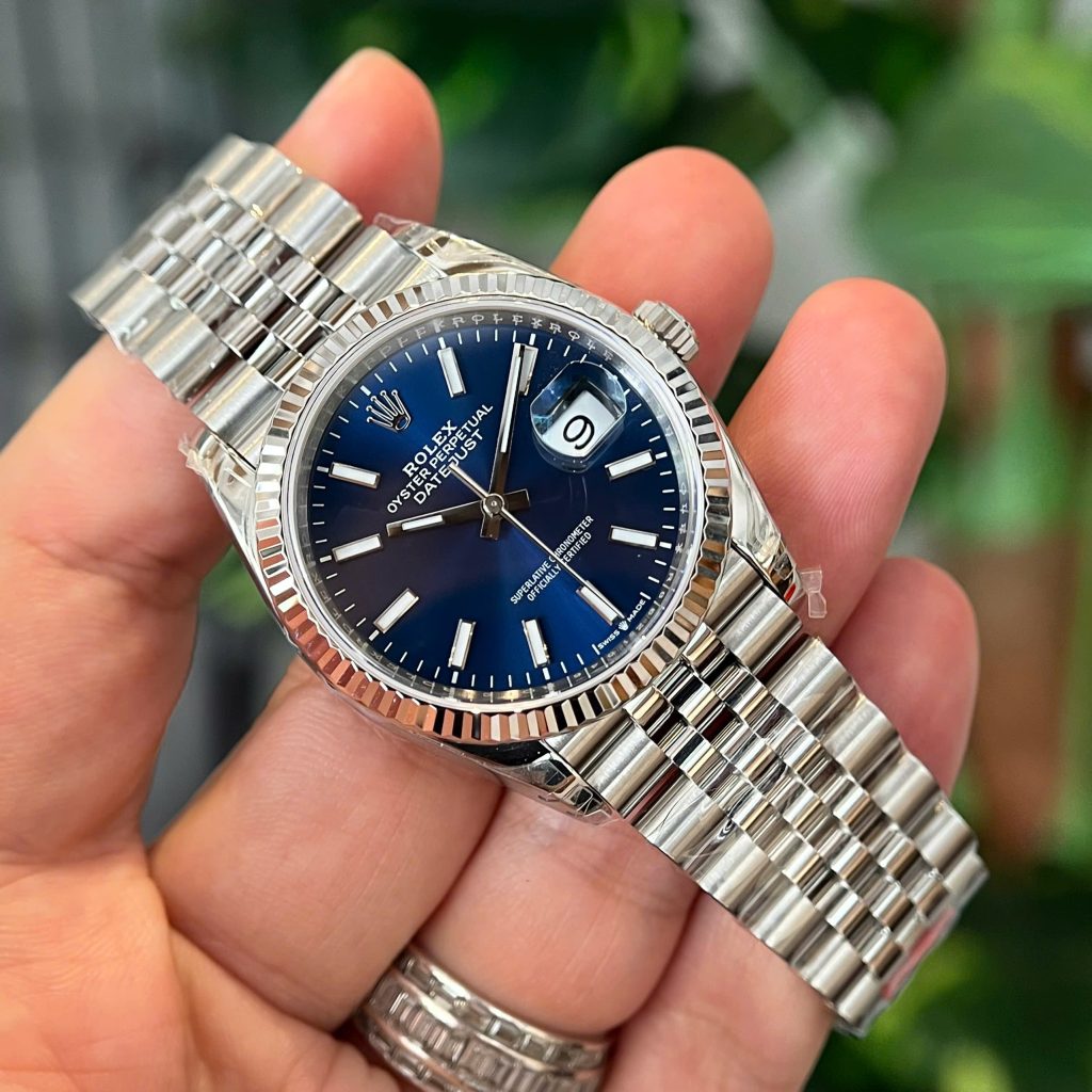 Đồng hồ Rolex DateJust 126234 mặt xanh cọc dạ quang Rep 11 nhà máy VS 36mm (2)