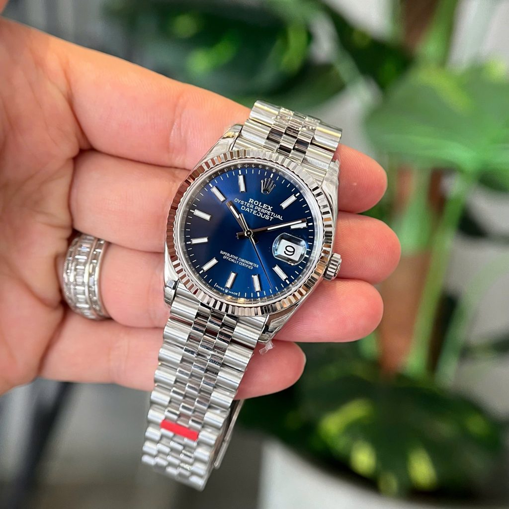 Đồng hồ Rolex DateJust 126234 mặt xanh cọc dạ quang Rep 11 nhà máy VS 36mm (2)