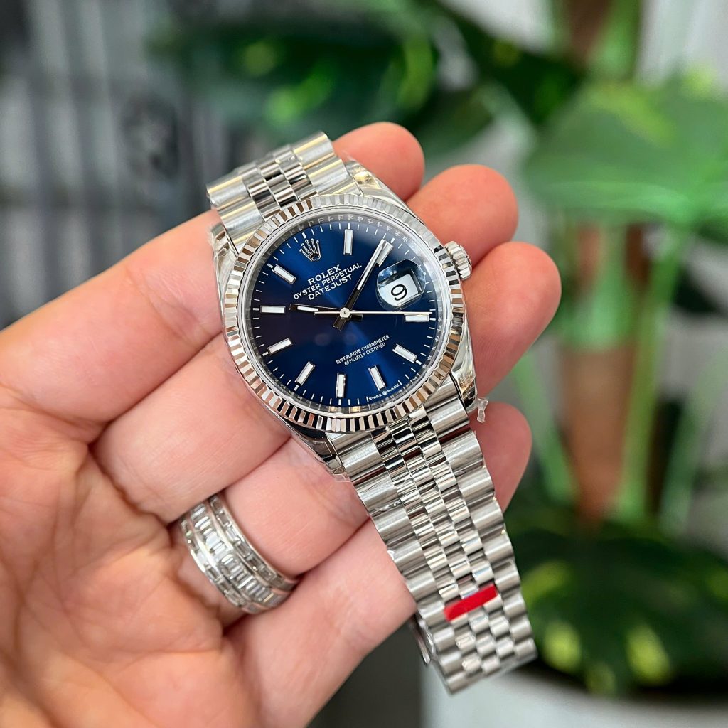 Đồng hồ Rolex DateJust 126234 mặt xanh cọc dạ quang Rep 11 nhà máy VS 36mm (2)